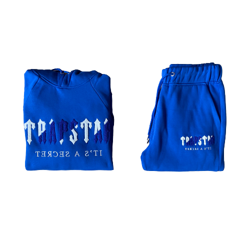 Trapstar Tracksuit Decoded Blue/White