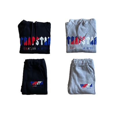 Trapstar Tracksuit Decoded Blue/Red