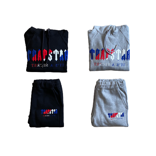 Trapstar Tracksuit Decoded Blue/Red