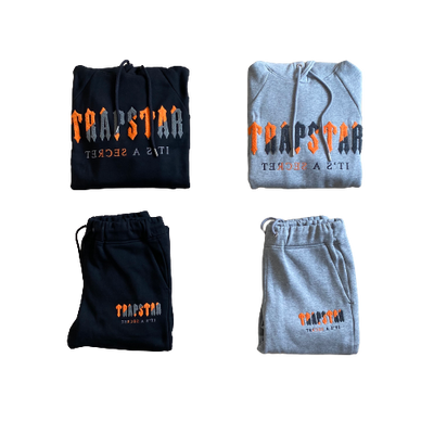 Trapstar Tracksuit Decoded Orange/Grey