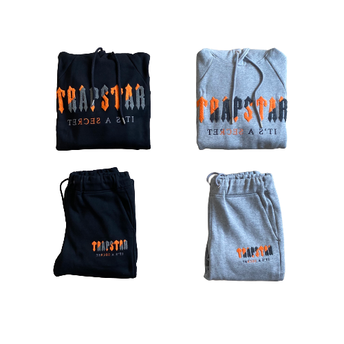 Trapstar Tracksuit Decoded Orange/Grey